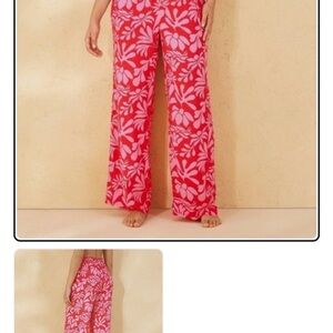 Shade & Shore Women’s Tropical Floral pants waist cover up pants size XL 16